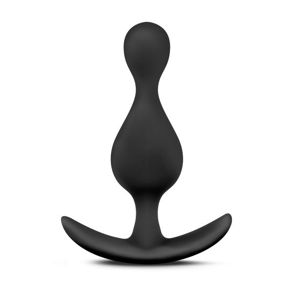 Anal Adventures Platinum Wave Plug Negro