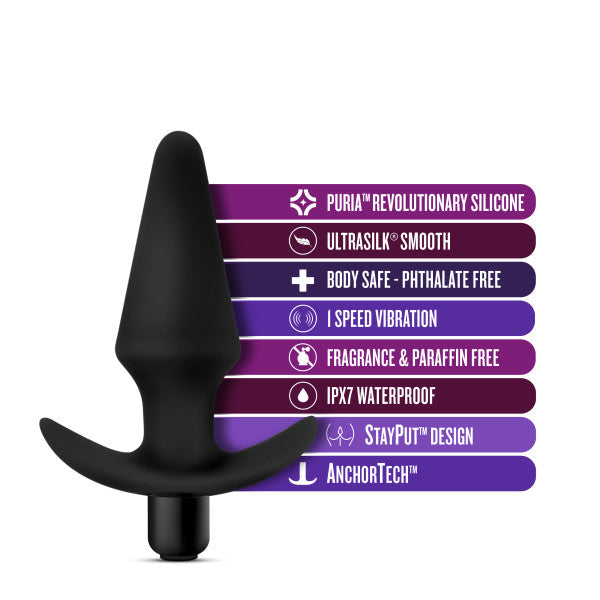 Anal Adventures Plug Vibrador Negro