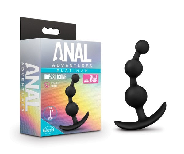 Anal Adventures Platinum Pequeñas Bolas Anales Negras