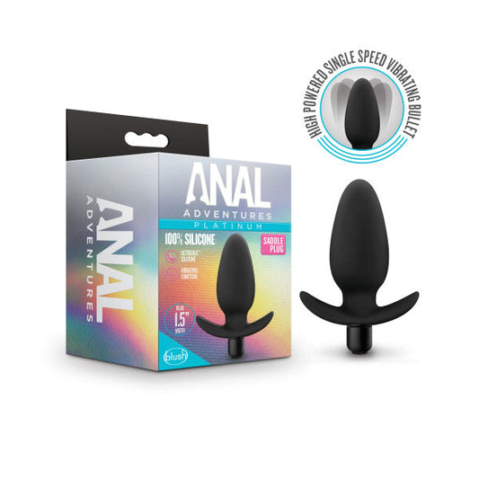 Plug anal para silla de montar negro 
