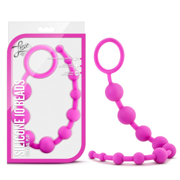 Silicona Luxe 10 Cuentas Rosa