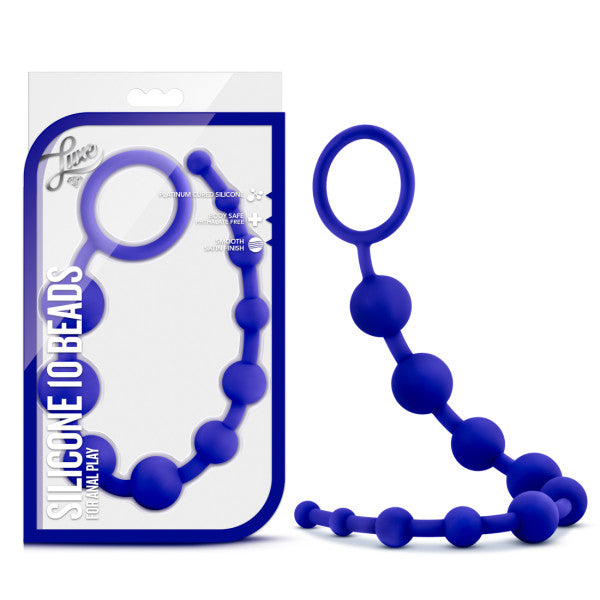 Luxe Silicona 10 Cuentas Azul Índigo