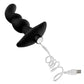 Anal Adventures Platinum Silicona Vibrador Masajeador de Próstata 03 Negro