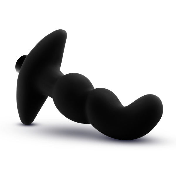 Anal Adventures Platinum Silicona Vibrador Masajeador de Próstata 03 Negro
