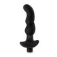 Anal Adventures Platinum Silicona Vibrador Masajeador de Próstata 03 Negro