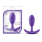 Luxe Violet Vibrating Slim Plug Medium