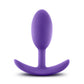 Luxe Violet Vibrating Slim Plug Medium