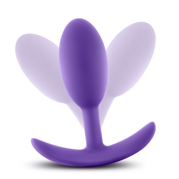 Luxe Violet Vibrating Slim Plug Medium