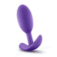 Luxe Violet Vibrating Slim Plug Medium