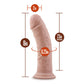 Dr Skin 8 Cock W Suction Cup Vanilla "