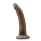 Dr Skin Glide 7.5in Self Lubricating Dildo Chocolate