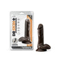 Dr Skin Plus Consolador Posable de 6 pulgadas Chocolate