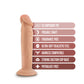 Dr Skin Plus Consolador Posable de 6 pulgadas Vainilla