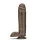 Dr Skin Mr Mister 10 Consolador Con Succion Chocolate "