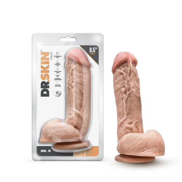 Dr. Skin Dr. D 8.5 En Consolador Con Bolas Beige