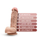 Dr. Skin Dr. D 8.5 En Consolador Con Bolas Beige
