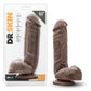 Dr Skin Mr D Consolador 8.5in Con Ventosa Chocolate