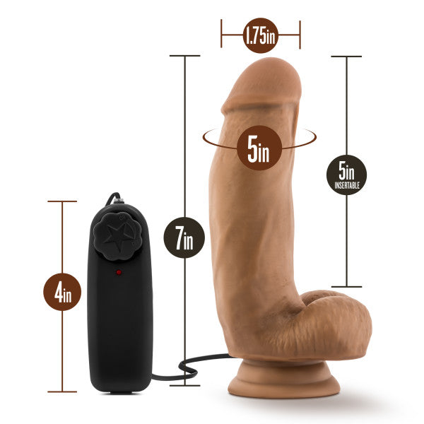 Loverboy Mma Fighter Vibrating 7 Polla Realista Mocha "