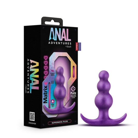 Anal Adventures Matrix Super Nova Plug Galáctico Púrpura