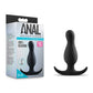 Anal Adventures Platinum Curve Plug Negro