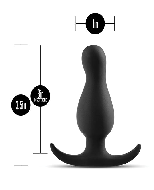 Anal Adventures Platinum Curve Plug Negro