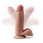 Dr Skin Plus Consolador Girthy Posable de 7 pulgadas Moca