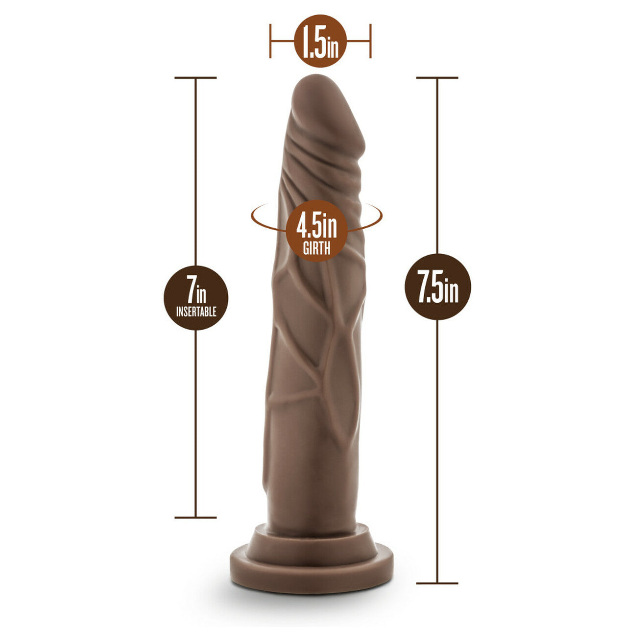 Dr Skin Silicona Dr Carter 7 En Chocolate