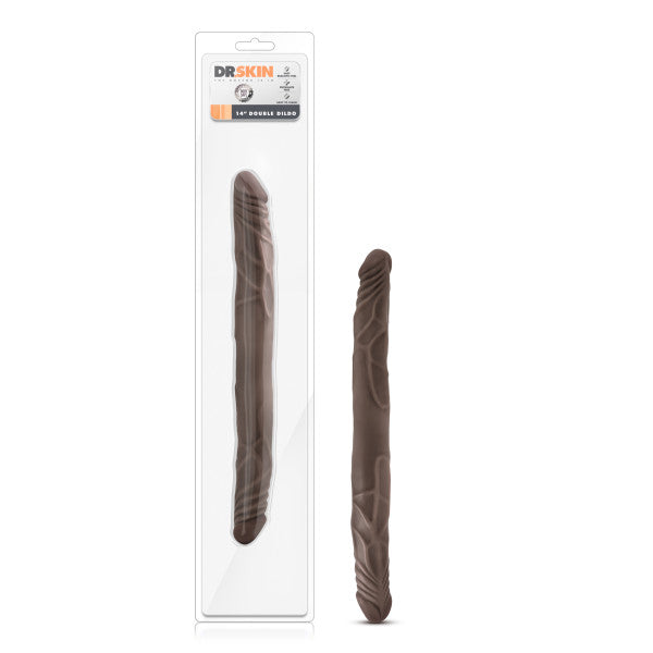 Dr Skin 14 Consolador Doble Chocolate"
