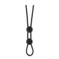 Stay Hard Silicone Double Loop Cock Ring Black