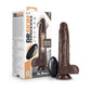 Dr Skin Dr Murphy Consolador de 8 pulgadas que empuja el chocolate