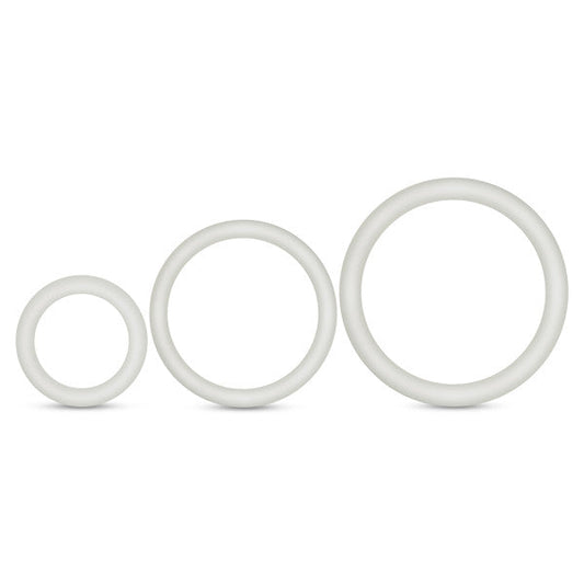 Performance Vs4 Pure Premium Juego de Anillos para el Pene de Silicona Blanco