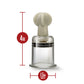 Temptasia Clit &amp; Nipple Twist Succionadores grandes, juego de 2 transparentes