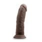 Au Naturel 8in Dildo W/ Suction Cup Chocolate