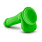 Neo 6 Dual Density Cock W/balls Neon Green "