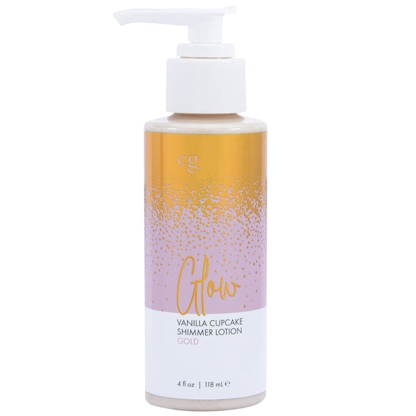 Glow Vanilla Cupcake Shimmer Loción Dorada 4 Fl Oz