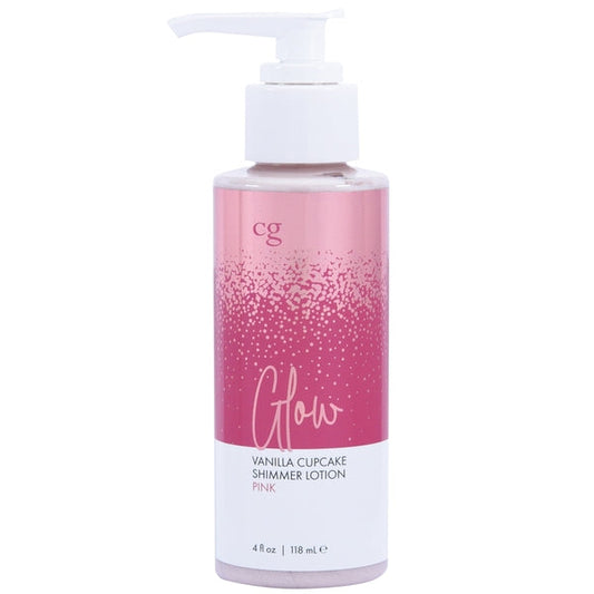 Glow Vanilla Cupcake Shimmer Loción Rosa 4 Fl Oz