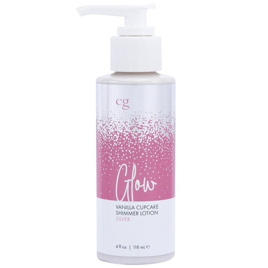 Glow Vanilla Cupcake Shimmer Loción Plata 4 Fl Oz