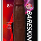 Jock Bareskin Consolador Latte de 8 pulgadas