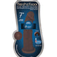 Fleshstixxx Consolador Silicona 7in Sin Bolas Chocolate