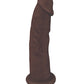 Fleshstixxx Consolador Silicona 7in Sin Bolas Chocolate