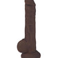 Fleshstixxx Consolador De Silicona De 9 Pulgadas Con Bolas Chocolate