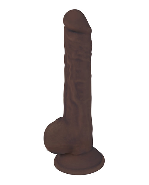 Fleshstixxx Consolador De Silicona De 9 Pulgadas Con Bolas Chocolate