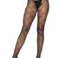 Pantyhose W/ Bow Print Black O/s