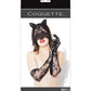 Cat Mask & Glove Set Black O/s