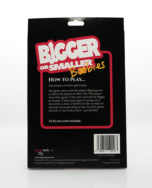 Juega al juego de cartas Wiv Me Bigger or Smaller Boobs