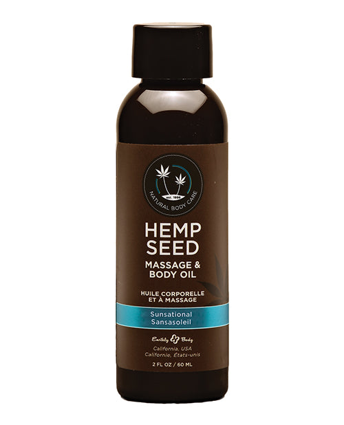 Aceite de masaje de semillas de cáñamo Sunsational 2 Oz