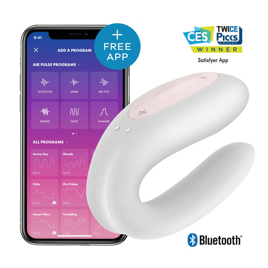 Satisfyer Double Joy Blanco C/ App