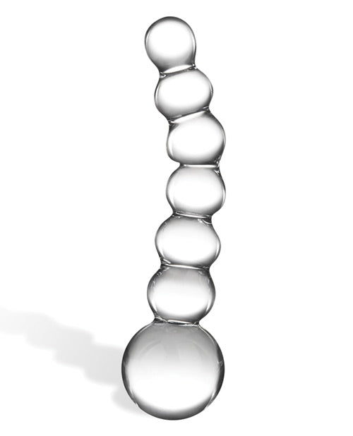 Glas 5 Consolador con Cuentas de Vidrio Curvo "