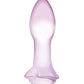 Rosy Bud Glass Butt Plug
