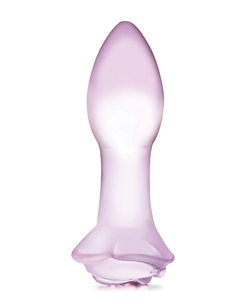 Rosy Bud Glass Butt Plug
